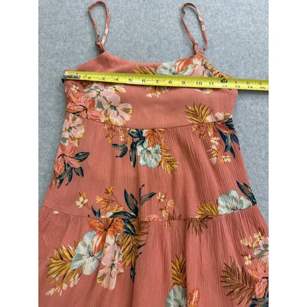 O’Neill Girl’s Jillian Punta Tropical Tiered Dress – Size Small